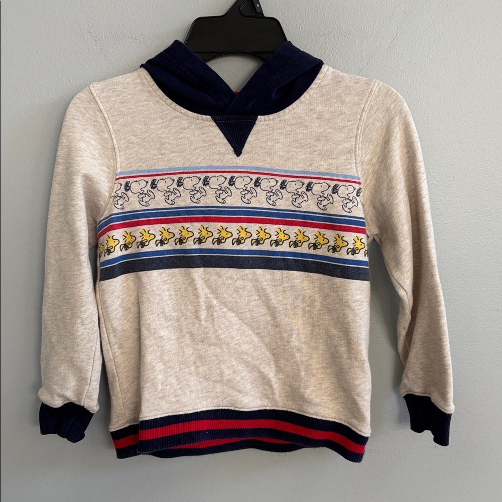 Hanna Andersson Peanuts Snoopy Woodstock Sweatshirt Pullover Hoodie 110 Size 5